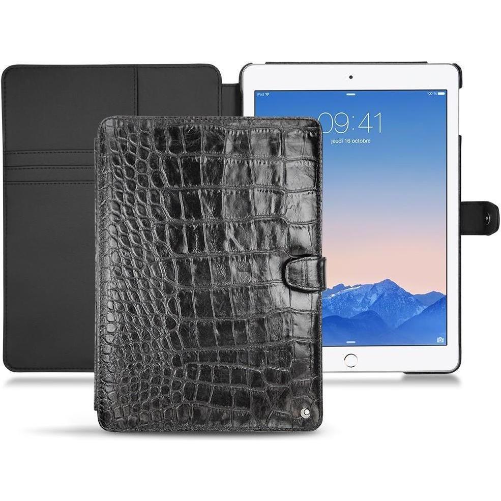 Noreve Lederschutzhülle Wallet (iPad Air 2), Tablet Hülle, Schwarz