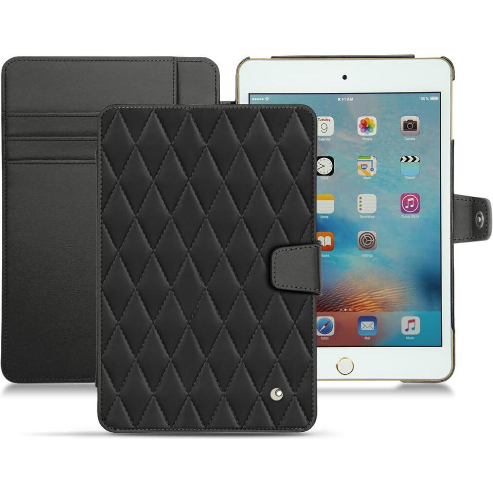 Noreve Lederschutzhülle Wallet (IPad Mini 4), Tablet Hülle, Schwarz