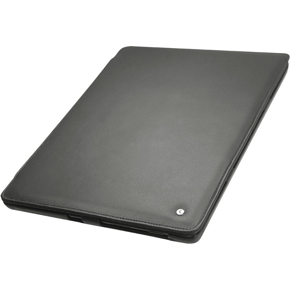 Thumbnail - Noreve Lederschutzhülle vertikal (Microsoft Surface Pro X), Tablet Hülle, Schwarz