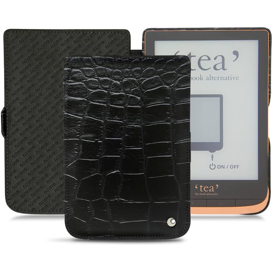 Noreve Lederschutzhülle horizontal (Touch HD Plus), Tablet Hülle, Schwarz