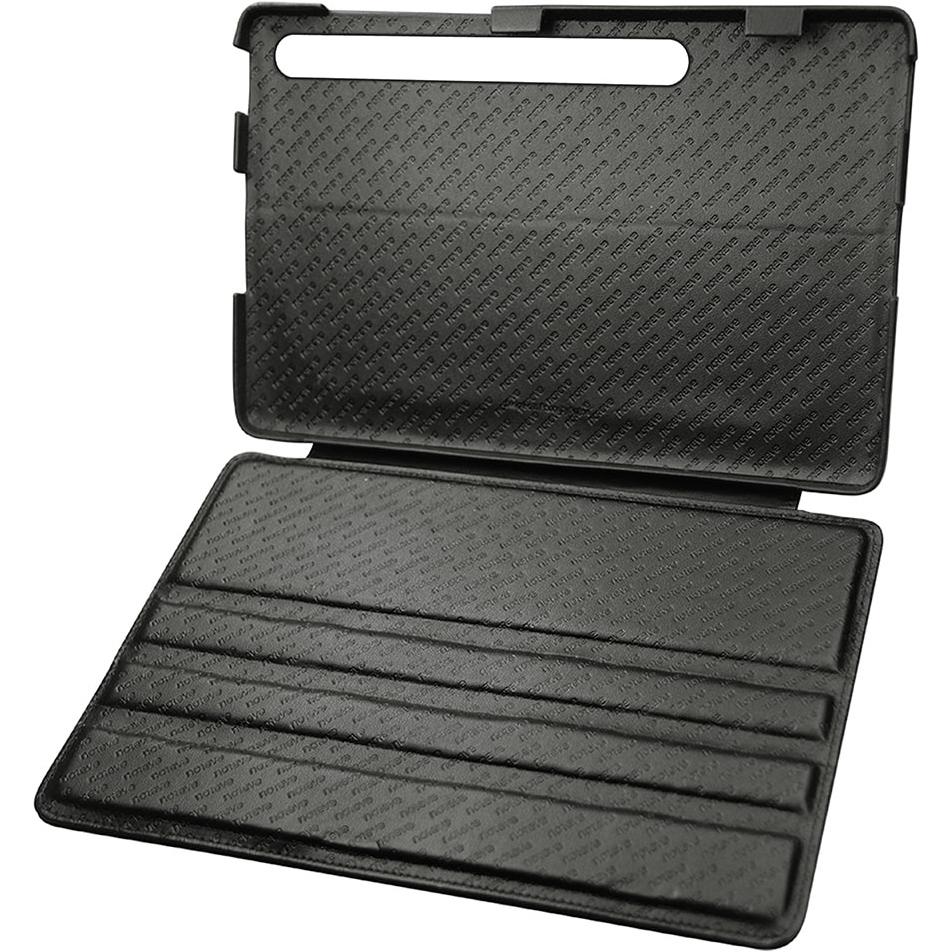 Thumbnail - Noreve Lederschutzhülle horizontal (Galaxy Tab S7+), Tablet Hülle, Schwarz