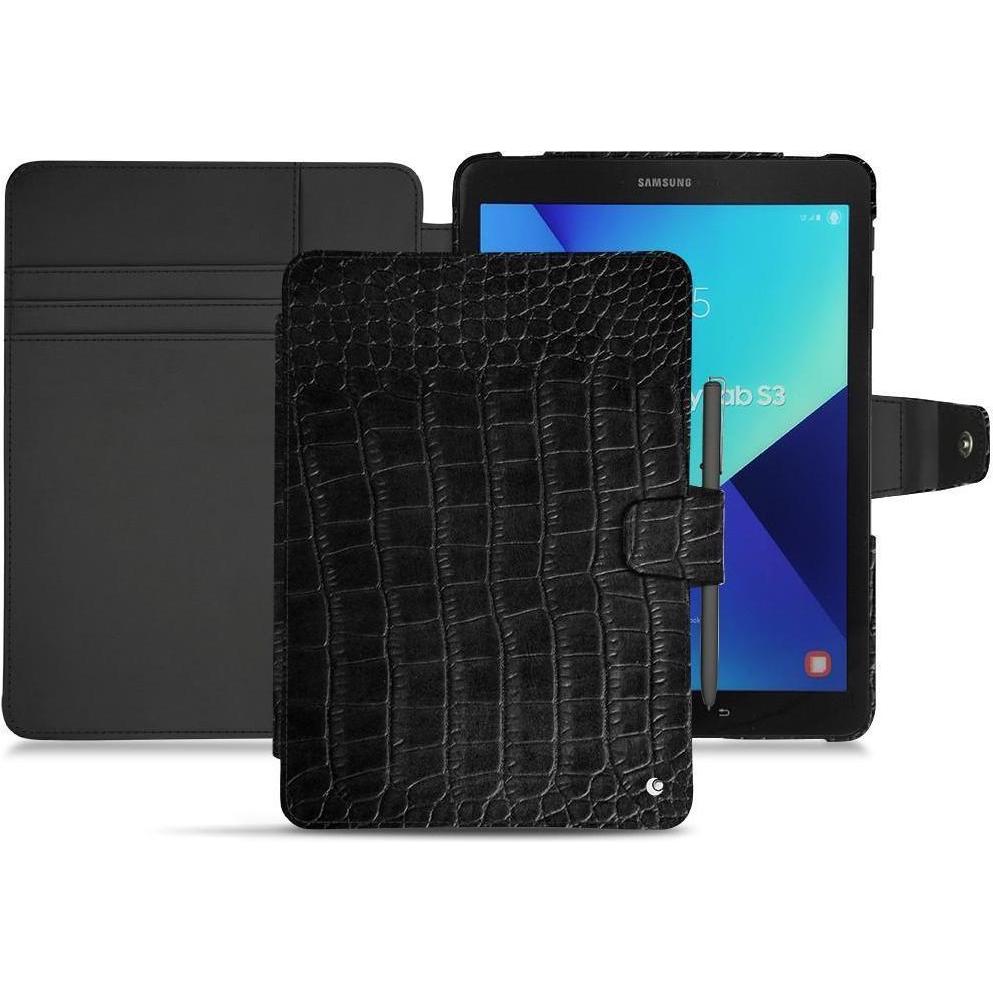 Noreve Lederschutzhülle Wallet (iPad 9.7), Tablet Hülle, Schwarz