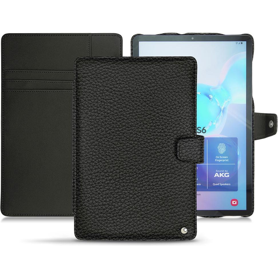 Noreve Lederschutzhülle Wallet (Galaxy Tab S6), Tablet Hülle, Schwarz