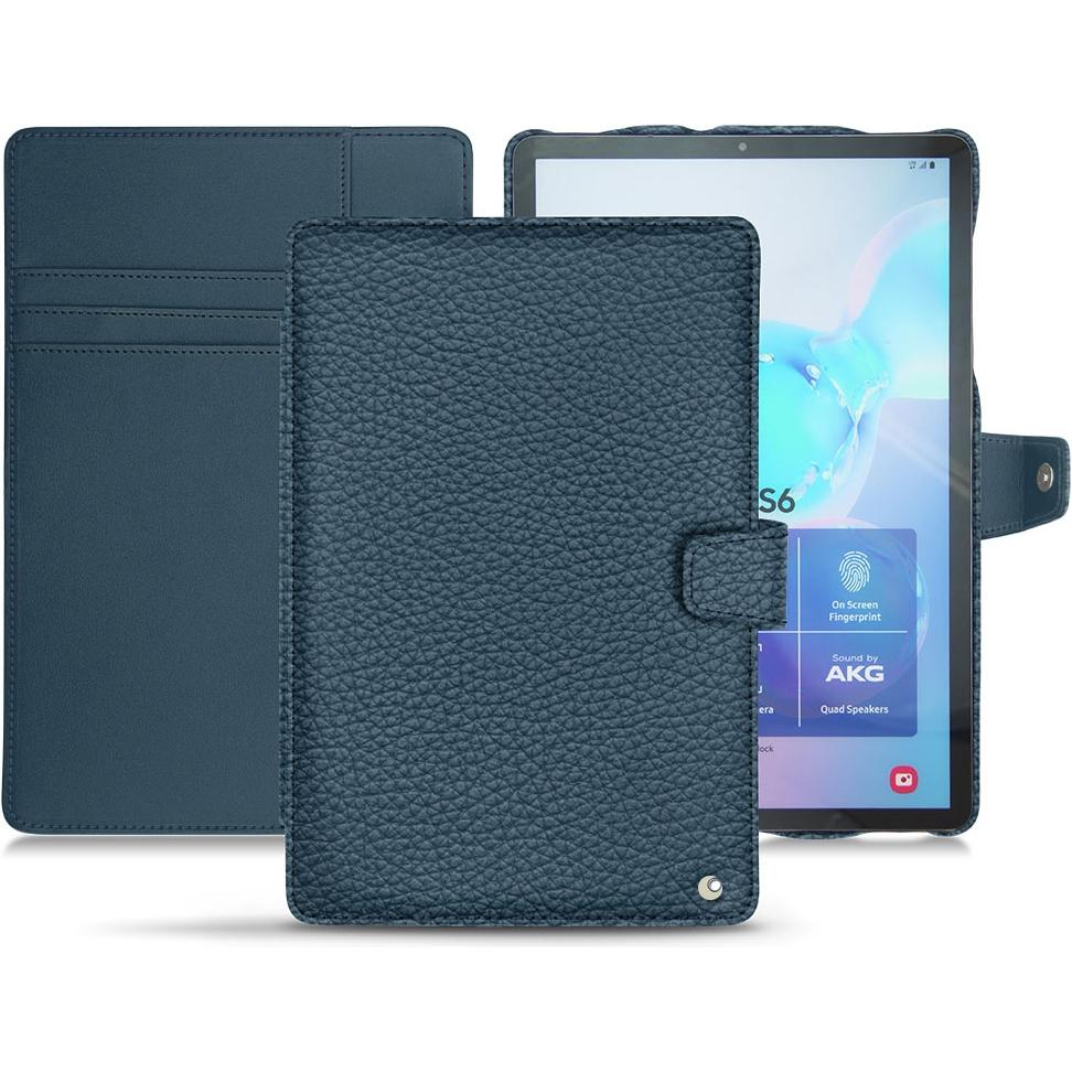 Noreve Lederschutzhülle Wallet (Galaxy Tab S6), Tablet Hülle, Blau