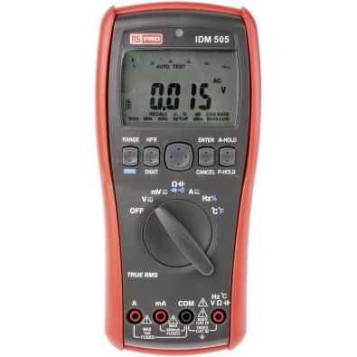 Rs Pro, Multimeter, IDM505 Digital Multimeter (CAT III 1000V)