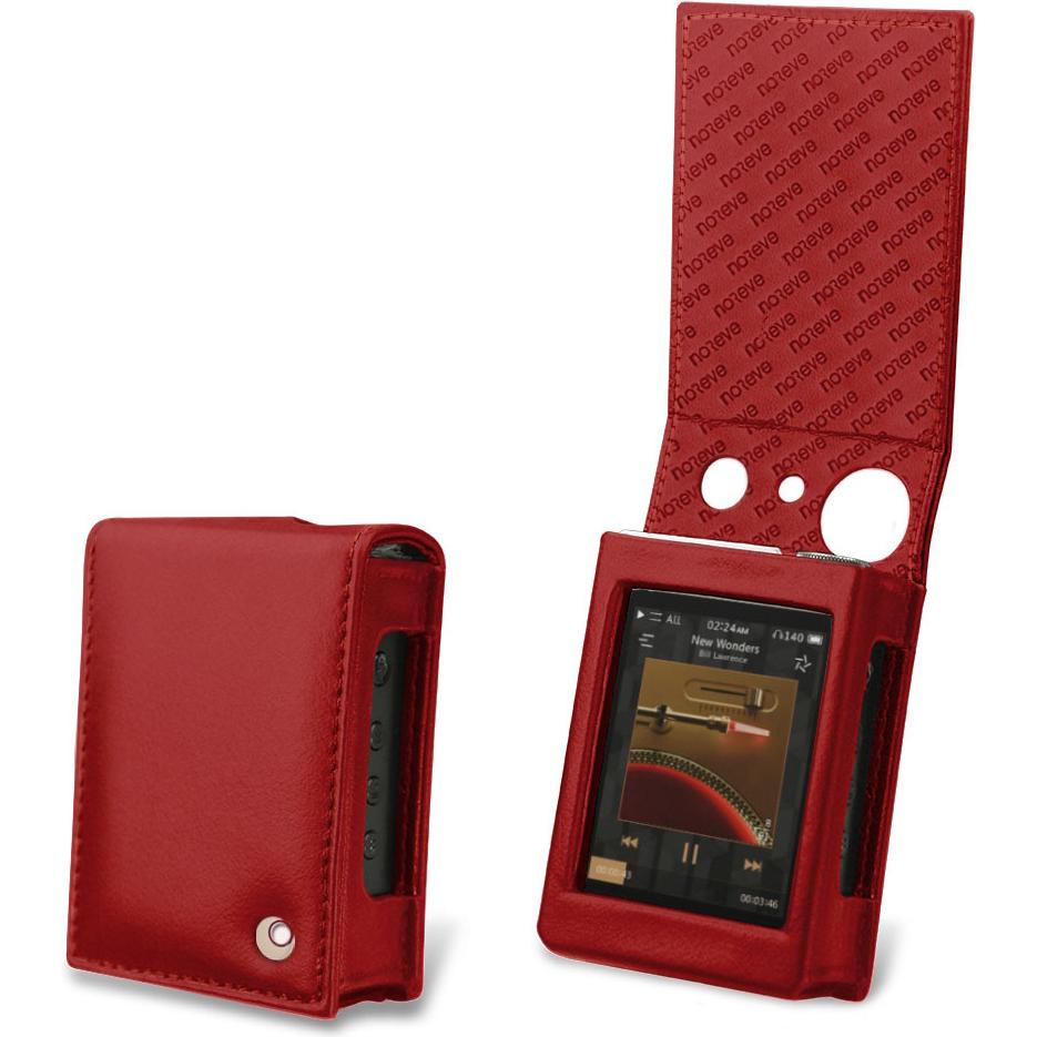 Noreve Lederschutzhülle vertikal, MP3 Tasche + Hülle, Rot