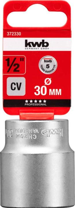 Produktbild kwb 372330 Steckschlüsseleinsatz 30 mm 1/2" (30 mm)