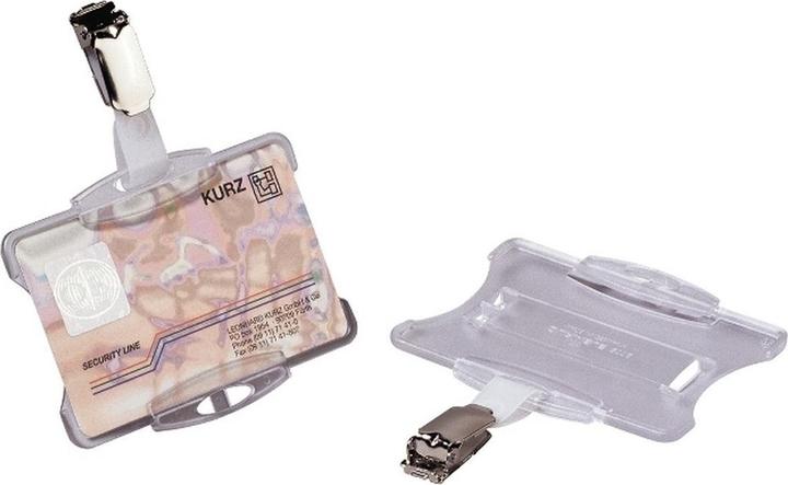 Actual product image Durable Badge holder with clip for 1 company/security badge