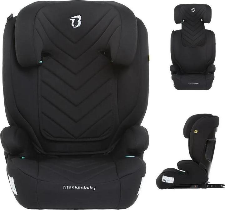 Immagine prodotto Titaniumbaby Titanbaby vidar schwarz 100-150 cm i-Grösse Isofix-Autositz TB-5956 (Seggiolino per bambini, ECE R129/i-Size Standard)
