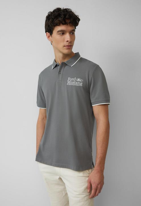 Produktbild S.Oliver Polo-Shirt Poloshirt aus Piqué mit Stickerei und Ford®-Artwork (L)