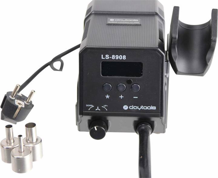 Produktbild Daytools Lötstation LS-8908, Heissluft LED-Display, 300 W, regelbar, 3 Düsen