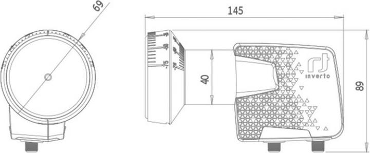 Image du produit inverto IDLB-TWL410-OPN (Twin LNB, 40mm)