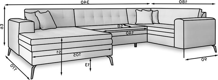 Immagine prodotto ELTAP Montez (Divano letto, Divani componibili)