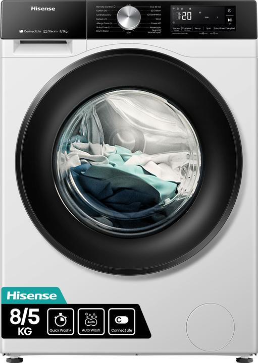 Hisense WD3S8043BW3 Lave-linge séchant posable 8Kg