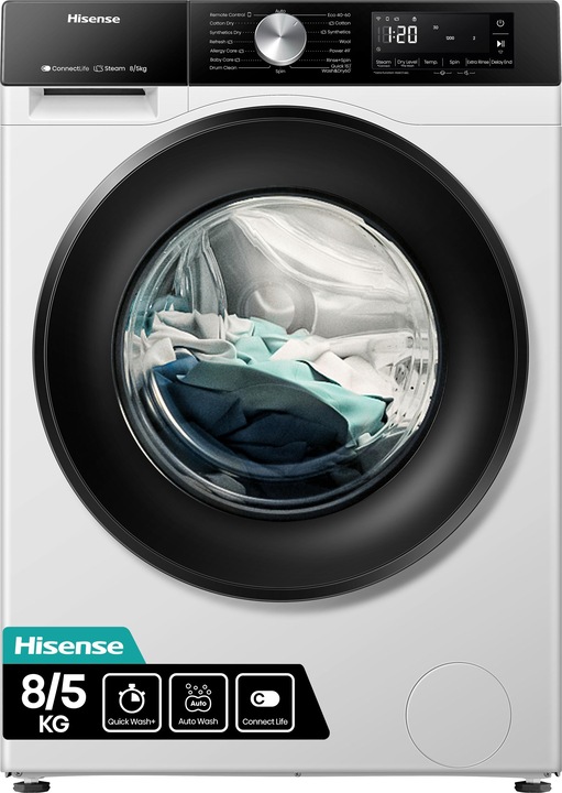 Image du produit Hisense WD3S8043BW3 Lave-linge séchant posable 8Kg