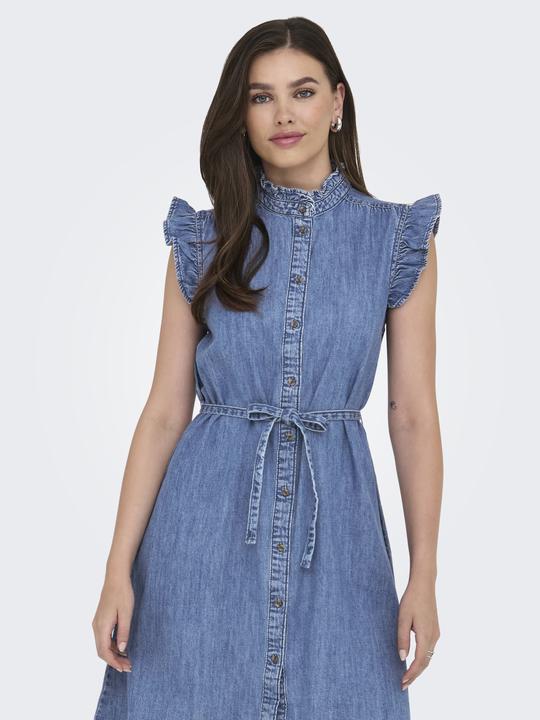 Actual product image Only Onlshania S/L Frill Dnm Dress Akm (L)