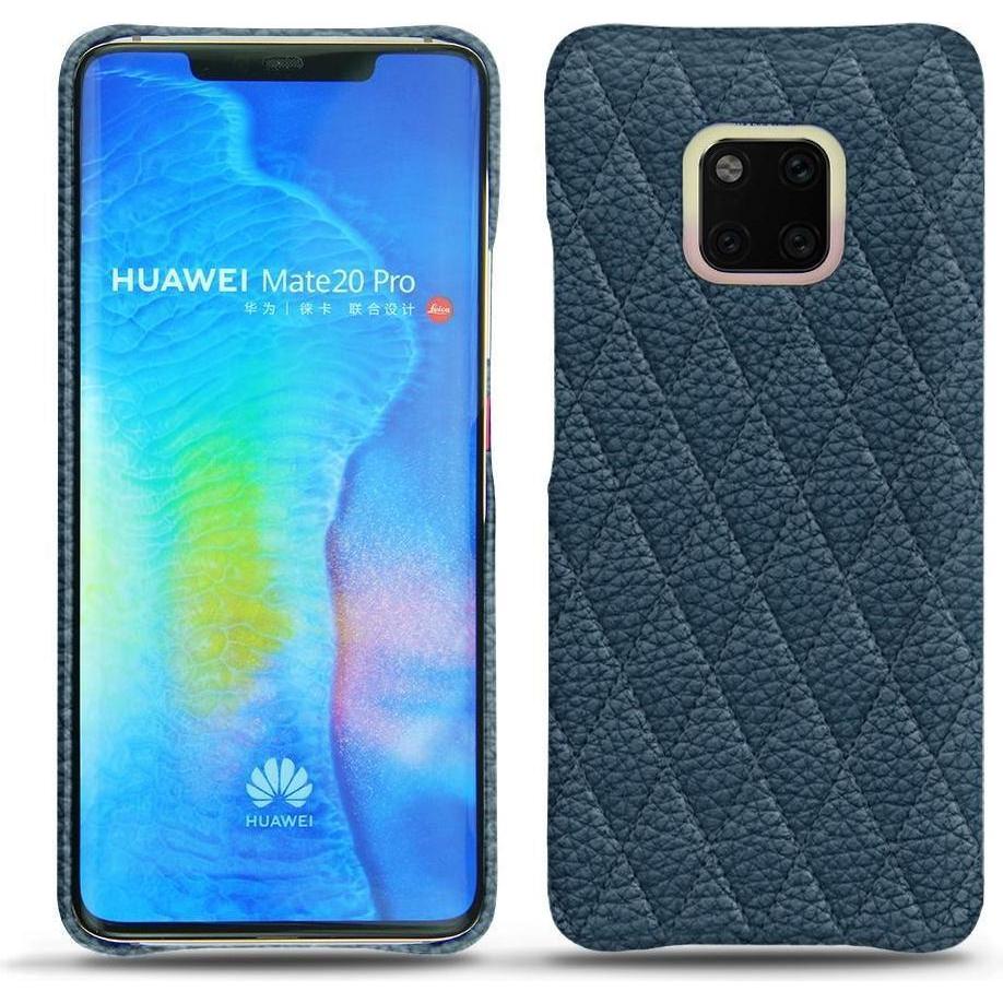 Noreve Lederschutzhülle (Huawei Mate 20 Pro), Smartphone Hülle, Blau