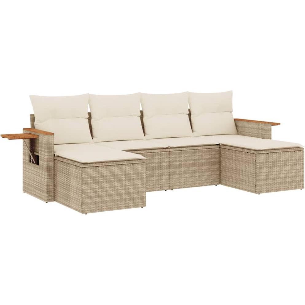 VidaXL, Gartenlounge, 10-tlg. Garten-Lounge-Set mit Kissen