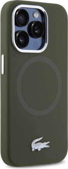 Image du produit Lacoste LCHMP15XSMAB iPhone 15 Pro Max 6.7" khaki hardcase Silicone Croco Logo MagSafe (Apple iPhone 15 Pro Max)