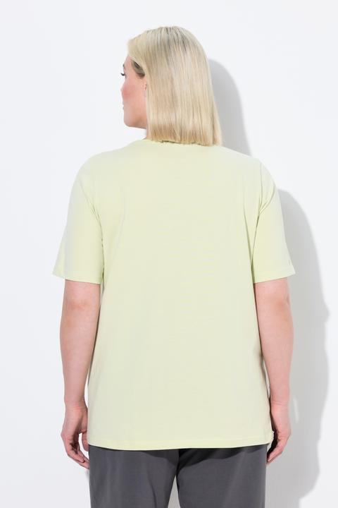 Immagine prodotto Ulla Popken T-shirt dal taglio svasato con scollo rettangolare e mezze maniche (50, 52)