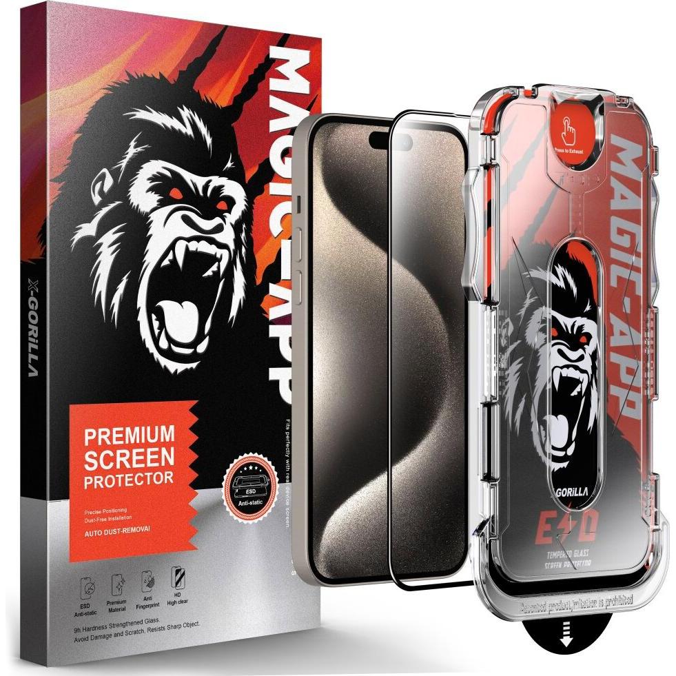 Protectorking 2x Blickschutz tempered 9H Panzerglas Anti-Spy, Smartwatch Schutzfolie