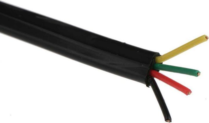 RS PRO RJ-Anschlusskabel AWG30 4x0,066mm² sw