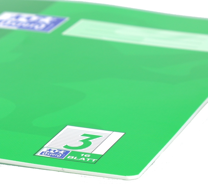 Actual product image Oxford Exercise book, A4, ruling 3 (A4, Hardcover)