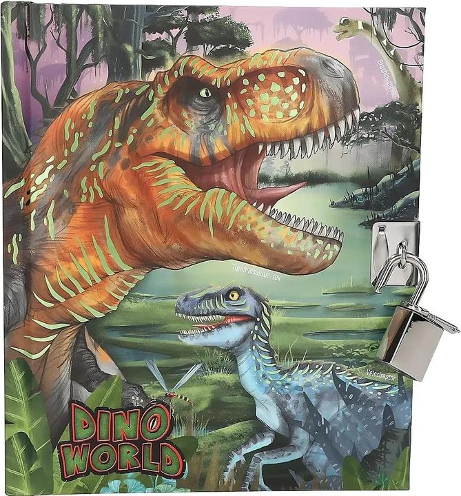 Actual product image Dino World - Diary With Padlock ( 0413244 ) (Lined)