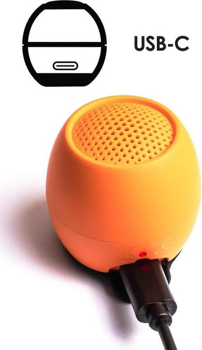Actual product image Boompods Zero Bluetooth® Speaker Handsfree, Shockproof, Waterproof Orange (5 h)