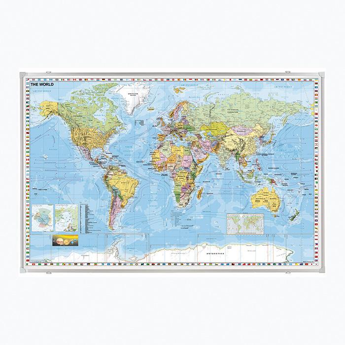 Produktbild Franken Kartentafel Welt