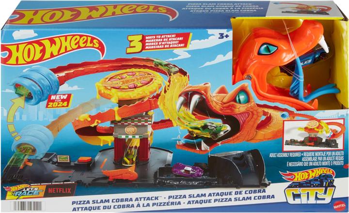 Actual product image Hot Wheels City Cobra Slam Pizza Attack
