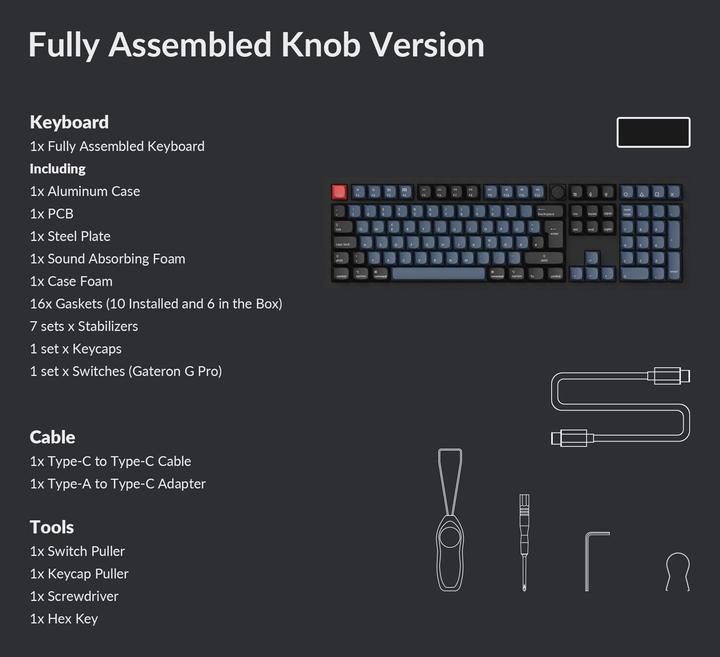 Produktbild Keychron Q6 Knob Version (CH, Kabelgebunden)