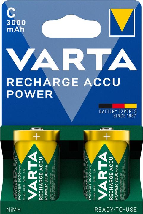 Varta Power (2 Stk., C, 3000 mAh)