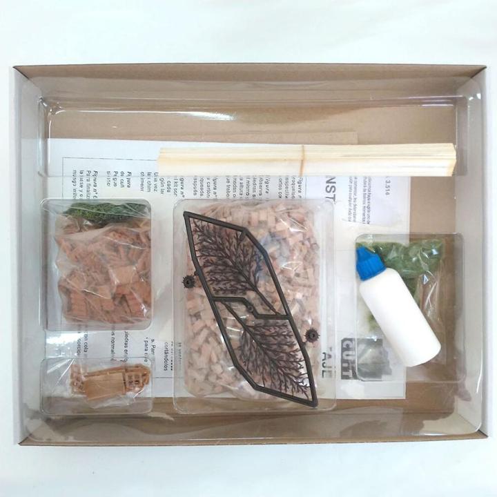 Actual product image Block Cuit. 3D ceramic model kit - Mediterranean Laundhouse 4 (26 x 14 x 22 cm)