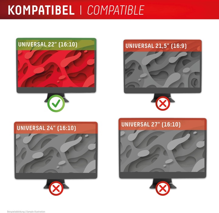 Produktbild Displex Privacy Safe, Desktop Monitor Blickschutzfilter (22", 16 : 10)