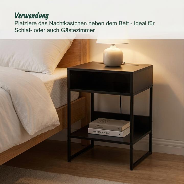 Produktbild Relaxdays Nachttisch (40 x 30 x 40 cm)