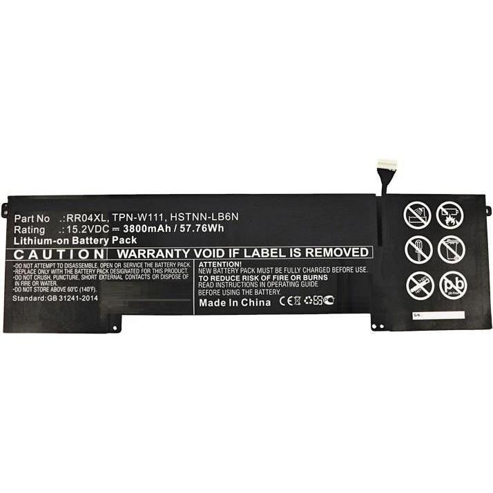 CoreParts Laptop Battery for HP (3800 mAh), Notebook Akku, Schwarz