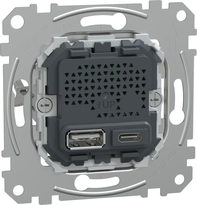 Actual product image Merten USB charging station insert (21 W, 2 ports)