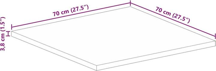 Produktbild vidaXL Tischplatte (70 x 70 cm)