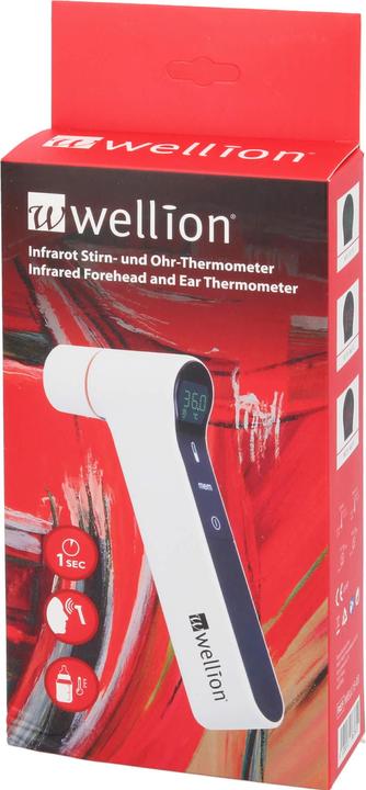 Actual product image Wellion Infrared forehead and ear thermometer (Ear, Forehead)