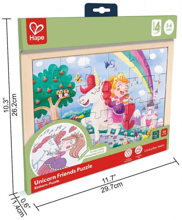 Image du produit Hape Puzzles Licorne + Friends (24 pièces)