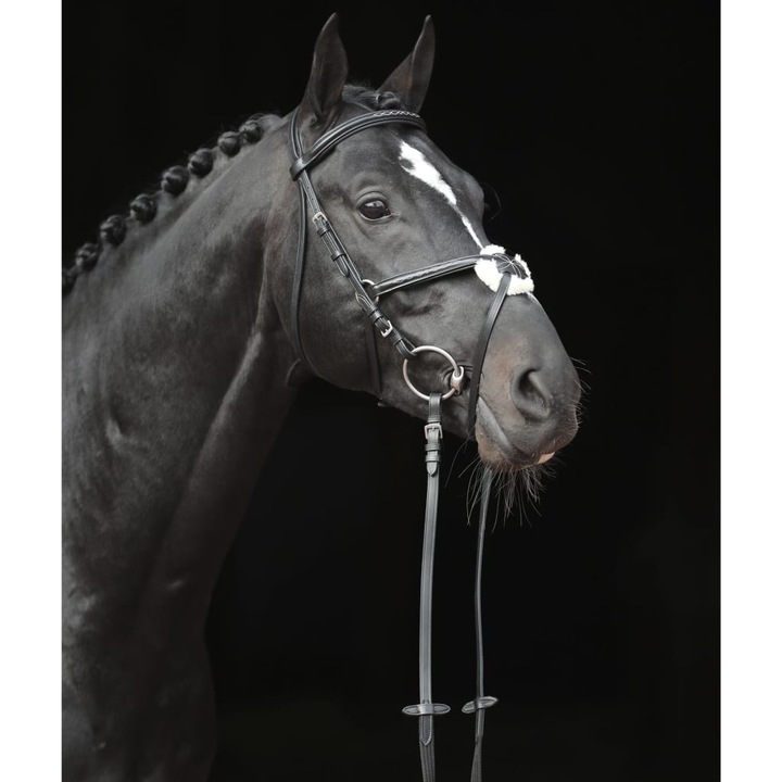 Actual product image Kerbl Snaffle bridle Cancun black, pony