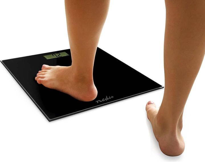 Image du produit Nedis Pèse-personne | Digital | Noir | Verre trempé | Capacité de pesage max : 150 kg (150 kg)