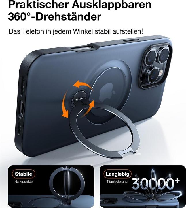 Actual product image Torras UPRO Ostand Spin (Apple iPhone 16 Pro)