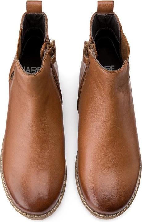 Actual product image La Redoute Collections Leopard print leather Chelsea boots (37)