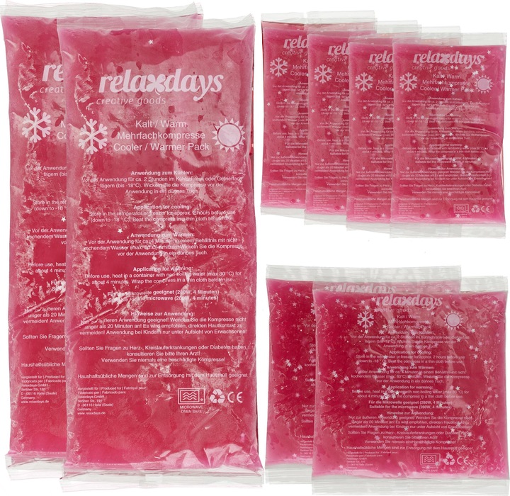 Immagine prodotto Relaxdays 8x cuscinetto di raffreddamento (8 x, 1730 g)
