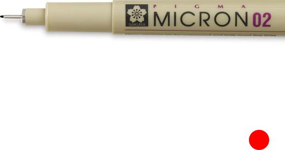 Immagine prodotto Sakura Fineliner Pigma Micron 0.3mm XSDK0219 (Rosso, 1 x)
