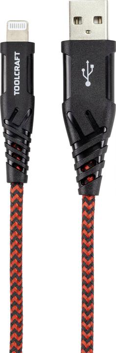 Actual product image Toolcraft USB cable (1 m, USB 2.0, 12 W)