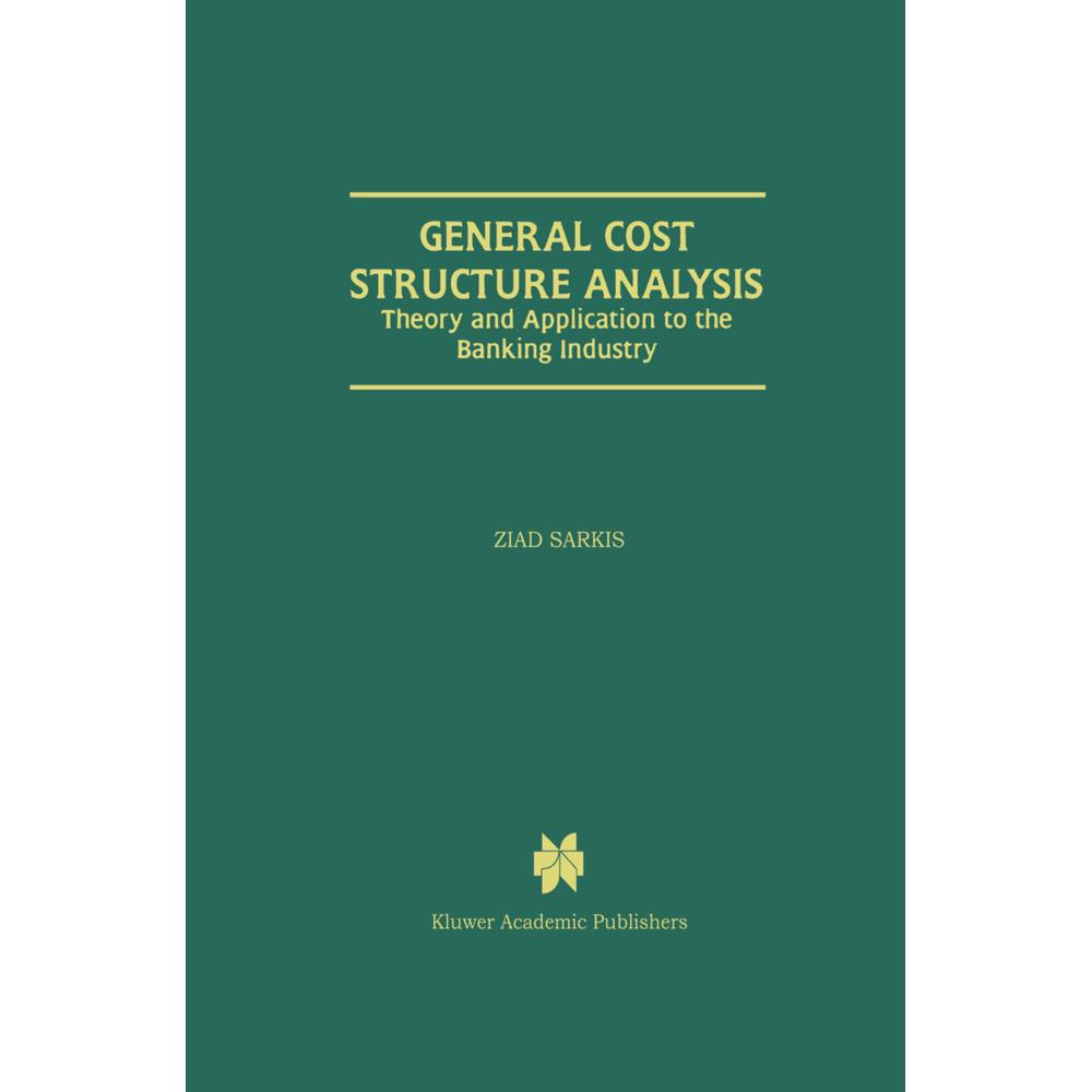 General Cost Structure Analysis, Fachbücher von Ziad Sarkis