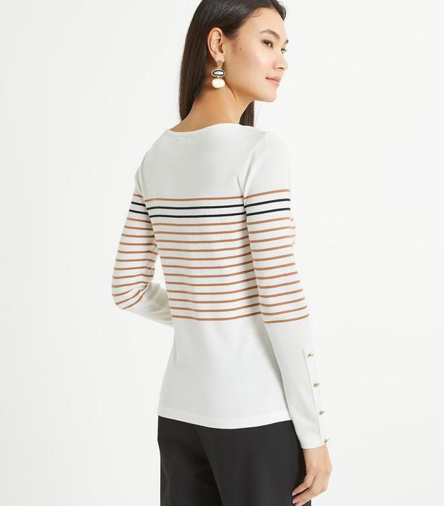 Produktbild Anne Weyburn Gestreiftes Rundhals-Shirt mit langen Ärmeln (48)